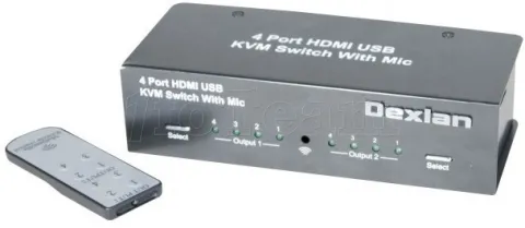 Photo de KVM Dexlan USB/HDMI 4K 4 ports