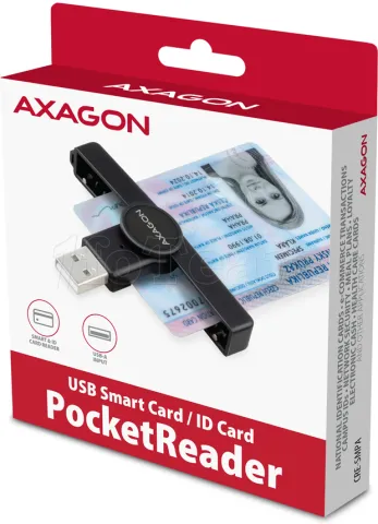Photo de Lecteur de Cartes à puce Axagon CRE-SMPA