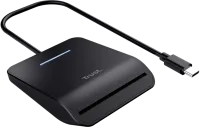 Photo de Lecteur de Cartes à puce Externe Trust USB-C Primo (Noir)