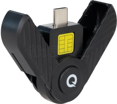 Photo de Lecteur de Cartes à puce TooQ TQR-3011B USB-C 2.0 (Noir)