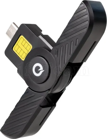 Photo de Lecteur de Cartes à puce TooQ TQR-3011B USB-C 2.0 (Noir)