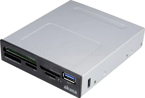 Photo de Lecteur de Cartes Akasa AK-ICR-27 2.5" Interne + ports USB 3.0 (Noir)