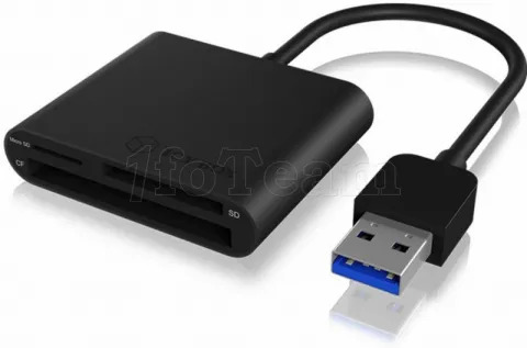 Photo de Lecteur de Cartes externe Icy Box IB-CR301 USB 3.0 (Noir)