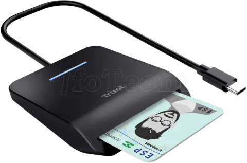 Photo de Lecteur de Cartes Externe Trust USB-C Primo (Noir)