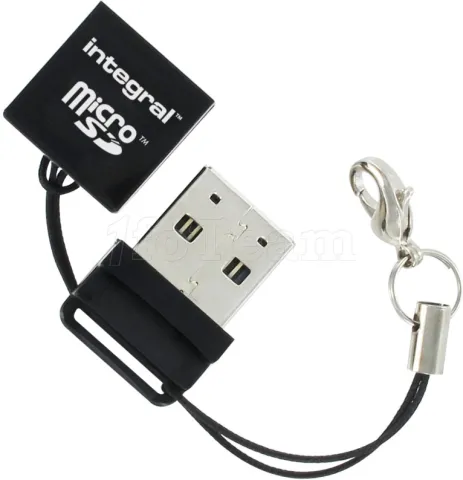 Photo de Lecteur de Cartes externe USB 2.0 Integral (Noir) (Bulk)