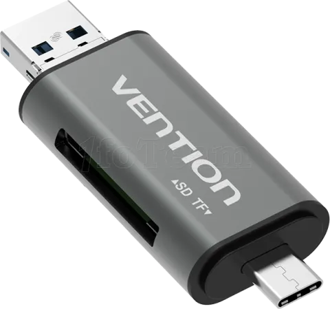 Photo de Lecteur de cartes externe USB 3.0 Vention (Gris)