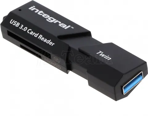 Photo de Lecteur de Cartes externe USB 3.1 Integral Twin V3 (Noir) (Bulk)