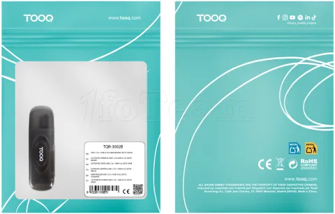 Photo de Lecteur de Cartes externe USB-A 3.0 TooQ TQR-3002B (Gris)