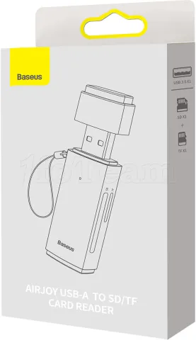 Photo de Lecteur de Cartes USB 3.0 Baseus AirJoy (Gris)