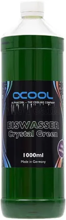 Photo de Liquide pour Watercooling Alphacool Eiswasser Crystal UV-active 1L (Transparent Vert)