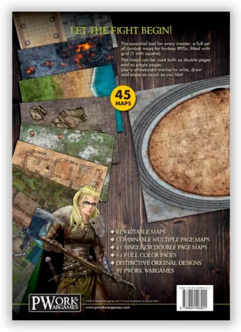 Photo de Livre de combat 1 Fantasy : Cartes de Combat Réinscriptibles pour jeux de rôle sur table