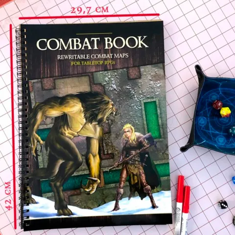 Photo de Livre de combat 1 Fantasy : Cartes de Combat Réinscriptibles pour jeux de rôle sur table