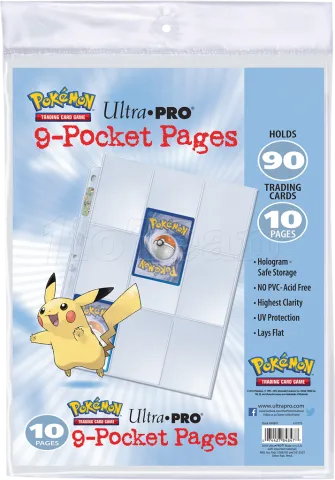 Photo de Lot de 10 feuilles Pokemon Pikachu A4 pour Classeur
