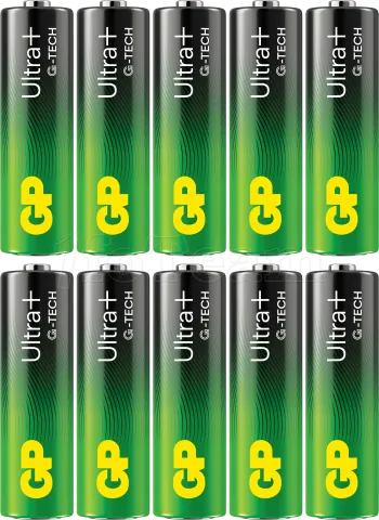 Photo de Lot de 10 piles Alcaline GP Batteries Ultra Plus type AA (LR6) 1,5V