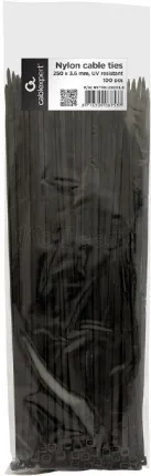 Photo de Lot de 100 Colliers plastique/Serre câble CableXpert - 250x3,6mm (Noir)