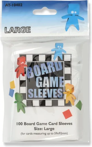 Photo de Lot de 100 Sleeves Board Game 59x92mm (Transparent)