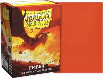 Photo de Lot de 100 Sleeves Dragon Shield Dual Matte (Ember)
