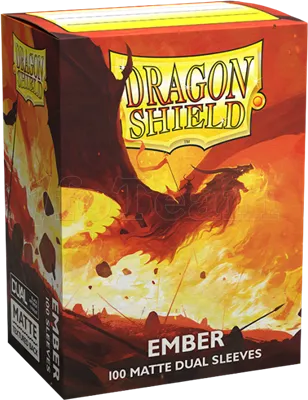 Photo de Lot de 100 Sleeves Dragon Shield Dual Matte (Ember)