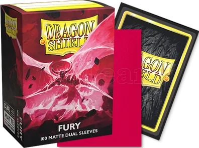 Photo de Lot de 100 Sleeves Dragon Shield Dual Matte (Fury)