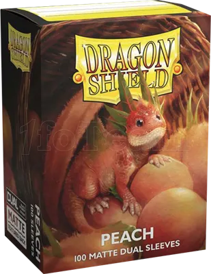 Photo de Lot de 100 Sleeves Dragon Shield Dual Matte (Peach)