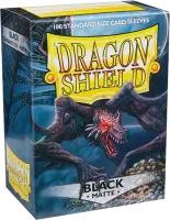 Photo de Lot de 100 Sleeves Dragon Shield Matte (Black)