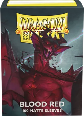 Photo de Lot de 100 Sleeves Dragon Shield Matte (Blood Red)