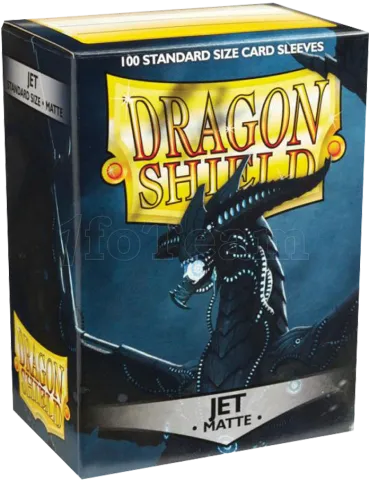 Photo de Lot de 100 Sleeves Dragon Shield Matte (Jet)