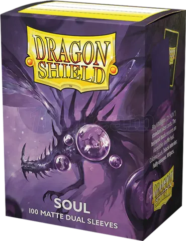 Photo de Lot de 100 Sleeves Dragon Shield Matte (Soul)