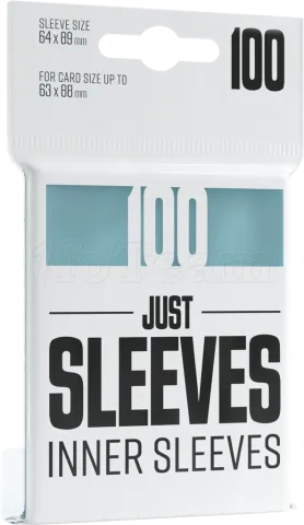 Photo de Lot de 100 Sleeves Just Sleeves 63x88mm Inner Sleeves