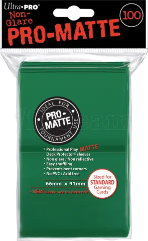 Photo de Lot de 100 Sleeves Ultra Pro Pro-Matte Format Standard 66x91mm (Vert)