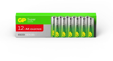 Photo de Lot de 12 piles Alcaline GP Batteries Super type AA (LR6) 1,5V
