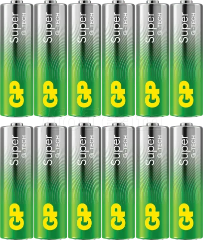 Photo de Lot de 12 piles Alcaline GP Batteries Super type AA (LR6) 1,5V