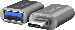 Photo de Lot de 2 Adaptateurs Trust Calyx USB-C/A  (Noir)