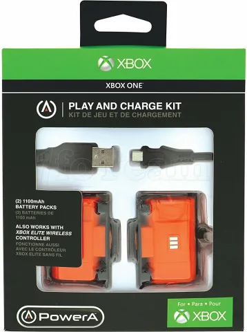 Photo de Lot de 2 batteries Play and Charge Kit Plus pour manettes de jeu sans fil Microsoft XBox One