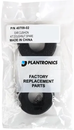 Photo de Lot de 2 Bonnettes Microphone Plantronics SupraPlus (Noir)