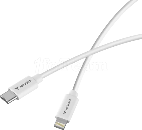 Photo de Lot de 2 cables Verbatim Essentials Sync & Charge USB-C 27W M/M 1m (Noir/Blanc)