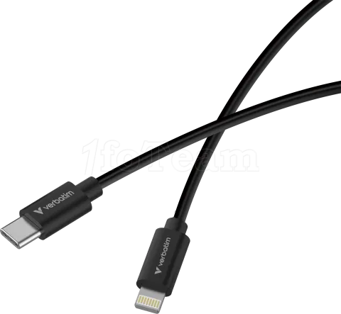 Photo de Lot de 2 cables Verbatim Essentials Sync & Charge USB-C 27W M/M 1m (Noir/Blanc)