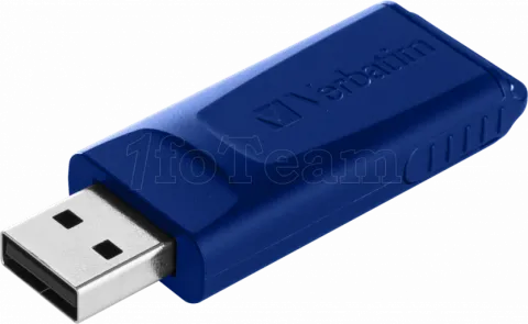 Photo de Lot de 2 Clés USB 2.0 Verbatim Slider - 32Go (Bleu/Rouge)