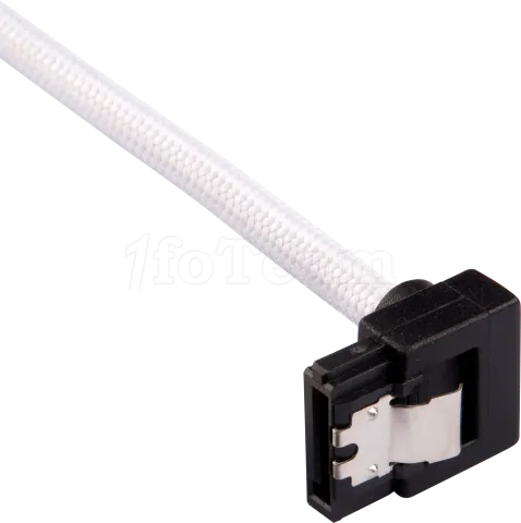 Photo de Lot de 2 Nappes S-ATA Corsair Premium coudé 90° 60cm (Blanc)