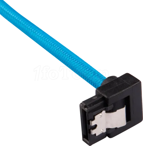 Photo de Lot de 2 Nappes S-ATA Corsair Premium coudé 90° 60cm (Bleu)