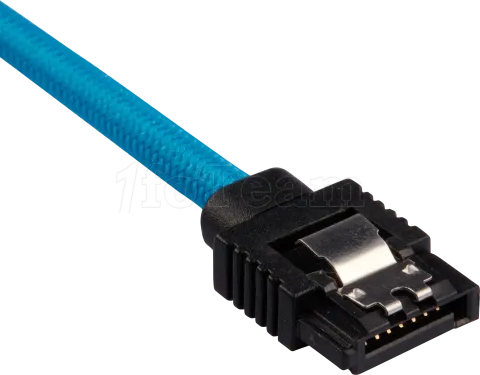 Photo de Lot de 2 Nappes S-ATA Corsair Premium droit 60cm (Bleu)