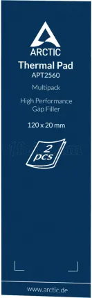 Photo de Lot de 2 Pads Thermiques Arctic TP-2 120x20x0,5mm (Bleu)