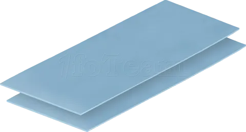 Photo de Lot de 2 Pads Thermiques Arctic TP-3 200x100x0,5mm (Bleu)