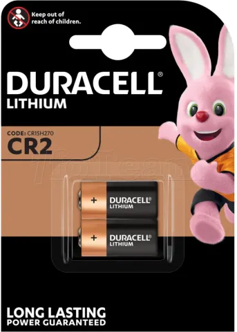 Photo de Lot de 2 piles Alcaline Duracell CR2 3V (CR17355)