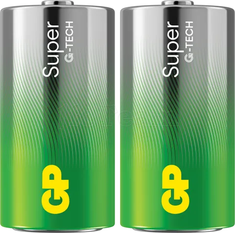 Photo de Lot de 2 piles Alcaline GP Batteries Super type C (LR14) 1,5V