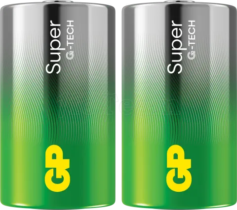 Photo de Lot de 2 piles Alcaline GP Batteries Super type D (LR20) 1,5V