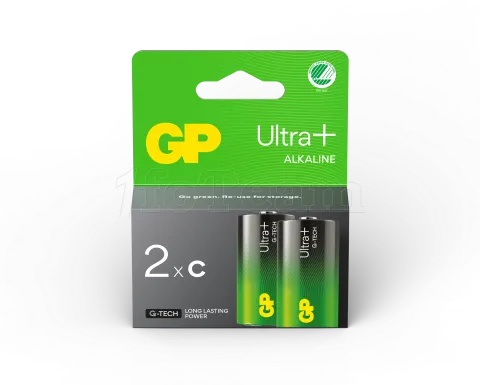 Photo de Lot de 2 piles Alcaline GP Batteries Ultra Plus type C (LR14) 1,5V
