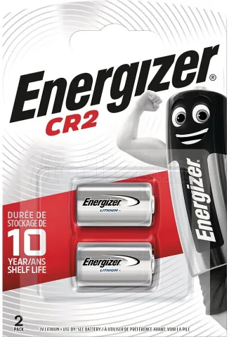 Photo de Lot de 2 Piles Lithium Energizer (CR2) 3V