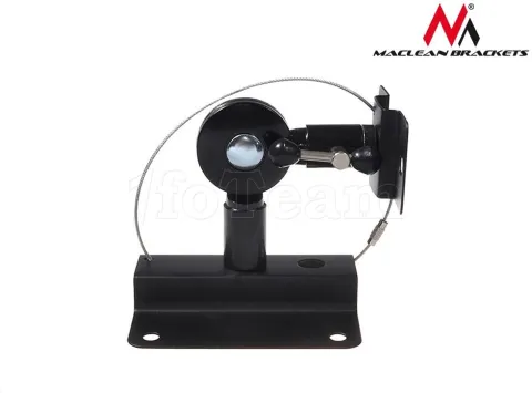 Photo de Lot de 2 Supports muraux haut-parleur Maclean MC-553 15kg max (Noir)