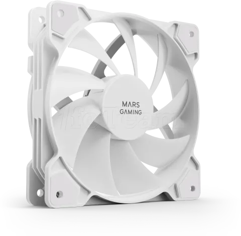 Photo de Lot de 2 Ventilateurs boitier Mars Gaming MF-PWMX2 - 12cm (Blanc)